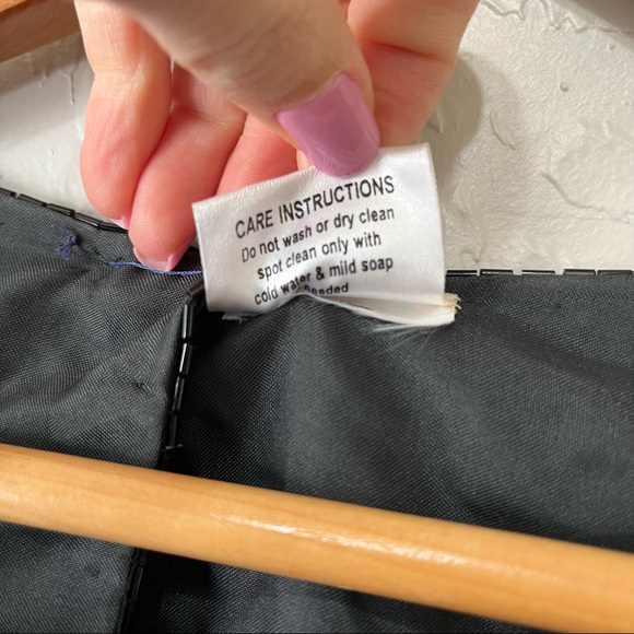 Vintage Sequin 100% Silk Peacock Green Blue Top Blouse - Picture 10 of 15